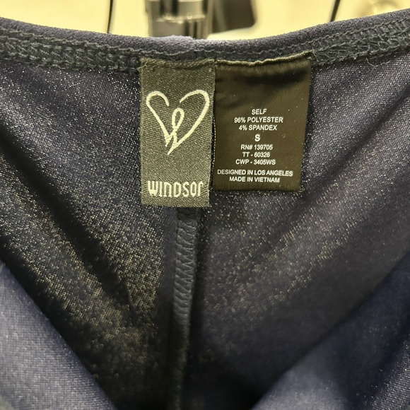 Windsor Elegant Navy Blue Women's Dress - Picture 2 of 3